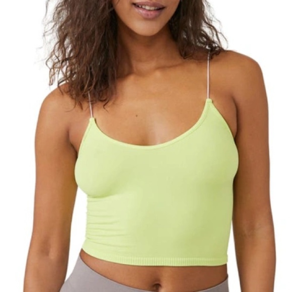 Price Firm - FREE PEOPLE Skinny Strap Brami Cami Crop Top